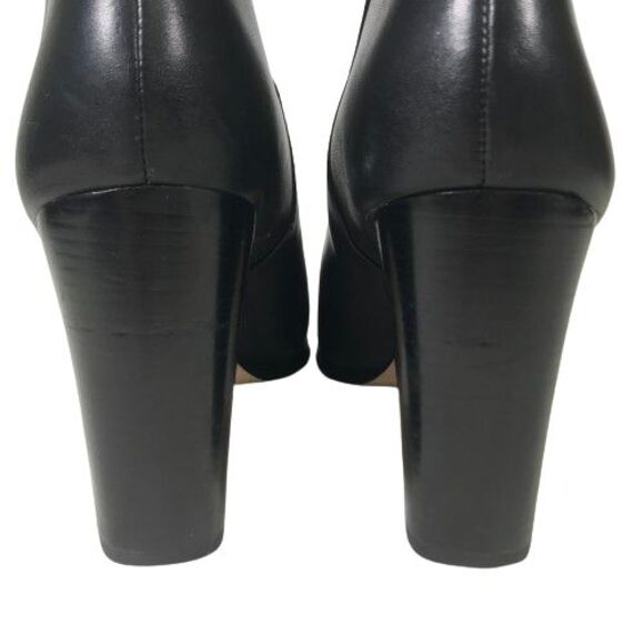 Michael Kors Black Ankle Boots with Gold Zipper - Picture 7 of 16